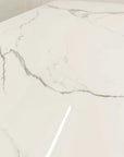 Orion Gold 1.8 Dining Table with Polar White Sintered Stone Top