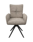 Torelli Rimini Fabric Swivel Dining Arm Chair Set of 2