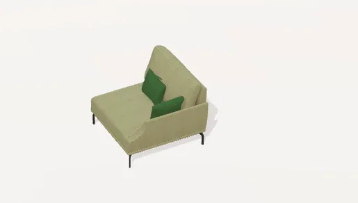 Fama Luxor Fabric Sofa 107cm