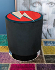 Fellini Home Round Swivel Drum Footstool