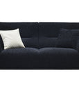 Aluxo Albany Sofa Range in Black Lux Boucle Fabric