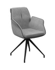 Set of 2 Torelli Sicily Fabric Swivel Dining Armchair
