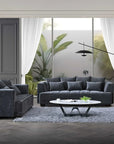 Aluxo Gramercy Group in Steel Velvet