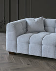 Aluxo Tribeca Sofa Range in Pearl Boucle Fabric