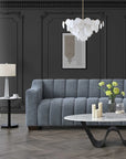 Aluxo Astoria 3 Seater Sofa in Iron Boucle Fabric