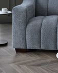 Aluxo Astoria 3 Seater Sofa in Iron Boucle Fabric