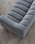 Aluxo Astoria 3 Seater Sofa in Iron Boucle Fabric