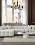 Aluxo Tribeca Corner Group in Oatmeal Boucle Fabric