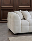 Aluxo Tribeca Sofa Range in Oatmeal Boucle Fabric