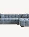 Aluxo Tribeca Corner Group in Iron Boucle Fabric