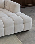 Aluxo Tribeca Corner Group in Oatmeal Boucle Fabric