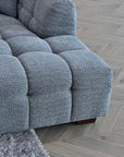 Aluxo Tribeca Corner Group in Iron Boucle Fabric