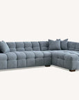 Aluxo Tribeca Corner Group in Iron Boucle Fabric