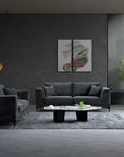Aluxo Lenox Sofa Range in Steel Velvet