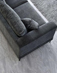 Aluxo Lenox Sofa Range in Steel Velvet