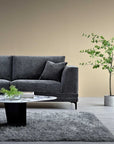 Aluxo Lenox Sofa Range in Steel Velvet