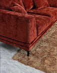 Aluxo Lenox Sofa Range in Rust Velvet