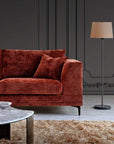 Aluxo Lenox Sofa Range in Rust Velvet