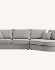 Aluxo Rubin Corner Chaise in Pebble Boucle