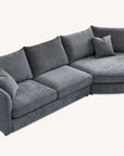 Aluxo Rubin Corner Chaise in Charcoal Boucle