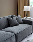 Aluxo Dakota Sofa Range in Charcoal Boucle