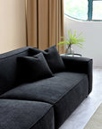 Aluxo Dakota Sofa Range Chaise in Midnight Boucle