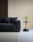 Aluxo Dakota Sofa Range Chaise in Midnight Boucle