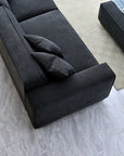 Aluxo Dakota Sofa Range Chaise in Midnight Boucle