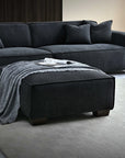 Aluxo Dakota Sofa Range Chaise in Midnight Boucle