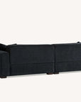 Aluxo Dakota Sofa Range Chaise in Midnight Boucle