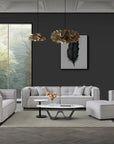 Aluxo Murray Sofa Range in Putty Boucle Fabric