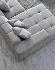 Aluxo Leonard Left Hand Corner Group in Cloudy Grey Boucle