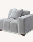 Aluxo Leonard Left Hand Corner Group in Cloudy Grey Boucle