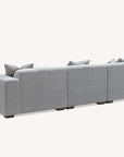 Aluxo Leonard Right Hand Corner Group in Cloudy Grey Boucle