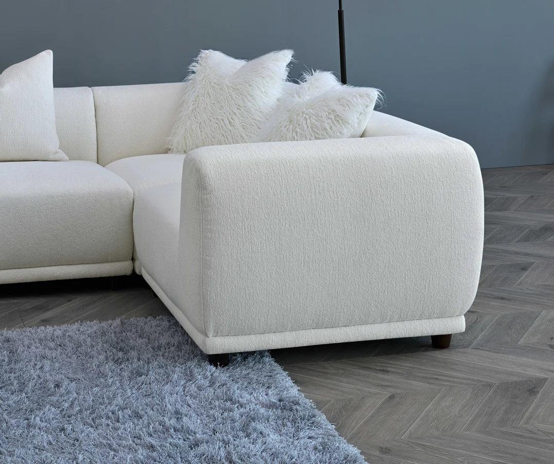 Aluxo Lottie Modular Corner Group in Polar Boucle - Fellini Home Ltd