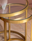 Gallery Direct Rowe Nest Table Gold