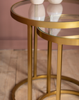 Gallery Direct Rowe Nest Table Gold