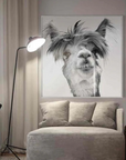Fellini Home Llama Glass Wall Art