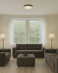 Aluxo Harlem Sofa Range in Chocolate Velvet