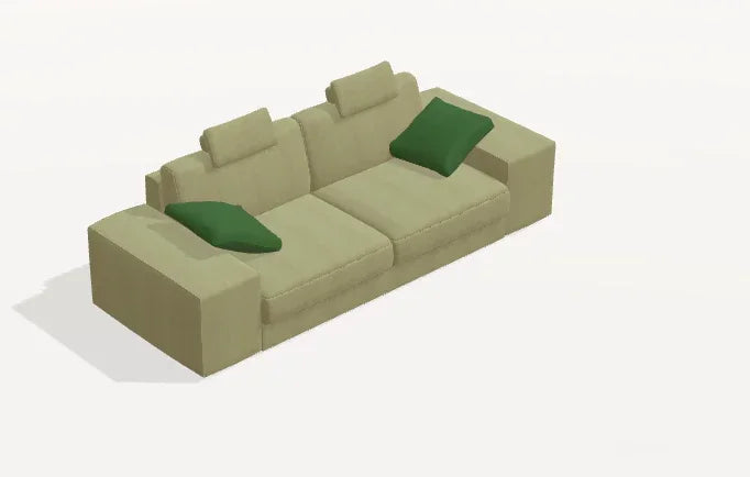 Fama Calessi Fabric Corner Sofa