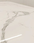 Valeo Gold 1.8 Dining Table with Polar White Sintered Stone Top