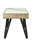 Viking White Ceramic Side Table VIK-6597