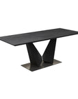 New Westin 180-220cm Grey Ceramic Butterfly Extending Dining Table