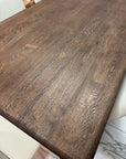Ex Display - 1.7m Dining Table - Smoked Oak Walnut