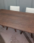 Ex Display - 1.7m Dining Table - Smoked Oak Walnut