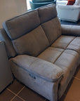 Continental Dark Grey 2 Seater Sofa - EX DISPLAY