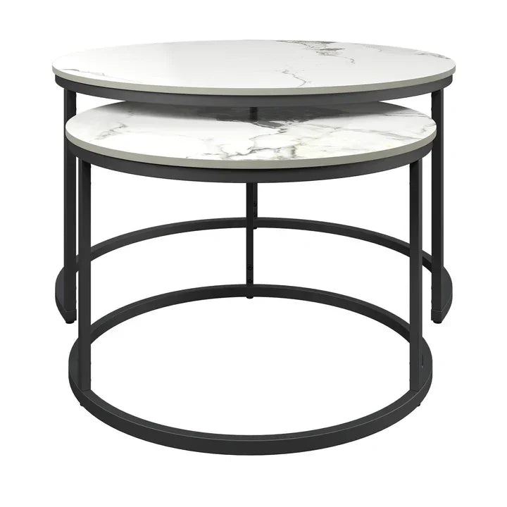 Torelli Zico White Ceramic Coffee Table Set