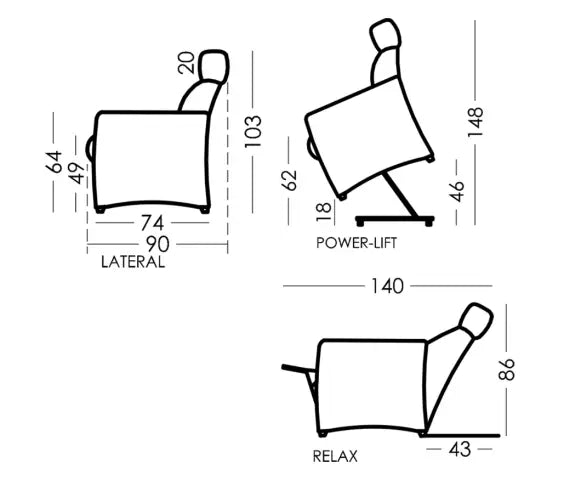 Fama Toscana Powerlift chair