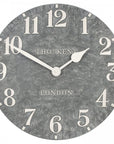 Art Marketing 20" Outdoor Wall Clock Arabic Cement