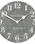 Art Marketing 20" Outdoor Wall Clock Arabic Cement
